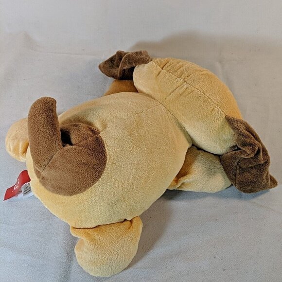 Gitzy Plush Dog Stuffed Toy Animal 12" Flat Tan Brown Puppy - Picture 8 of 11